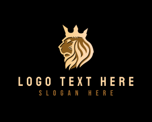 Stock - Lion Crown Royalty logo design