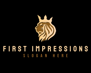 Lion Crown Royalty logo design