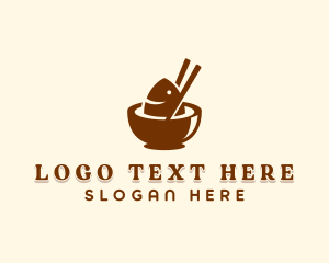 Bowl - Fish Soup Bowl logo design