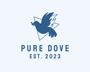 Dove Peace Freedom logo design