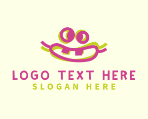 Funny - Goofy Face Anaglyph logo design
