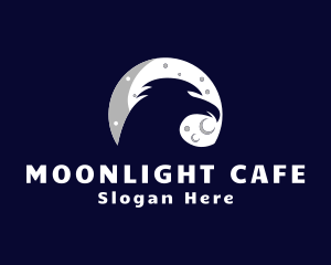 Night - Night Moon Bird logo design
