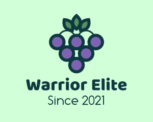 Wine Tasting - Organic Grapes Fruit logo design
