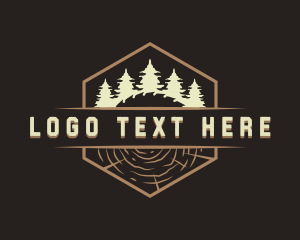 Timber - Woodwork Logging Timber logo design