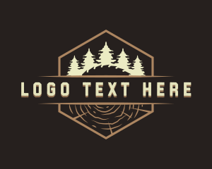 Log - Woodwork Logging Timber logo design