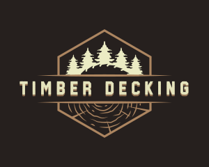 Woodwork Logging Timber logo design