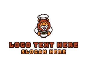 Mascot - Lion Chef Restaurant logo design