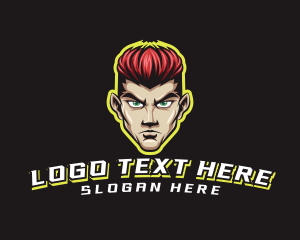 Streamer - Man Player Gaming logo design