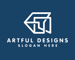 Construction Line Art Company  logo design