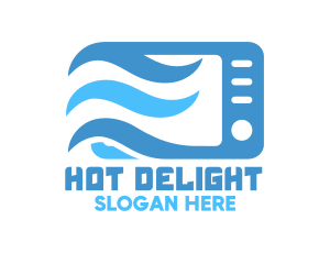 Hot Microwave Appliance logo design