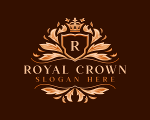 Royal Crown Leaf logo design