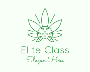 Outline - Medical Marijuana Outline logo design