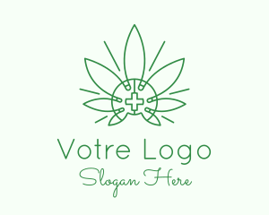 Marijuana Dispensary - Medical Marijuana Outline logo design