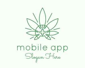 Edibles - Medical Marijuana Outline logo design