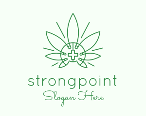 Horticulture - Medical Marijuana Outline logo design