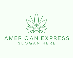 Medical Marijuana Outline logo design