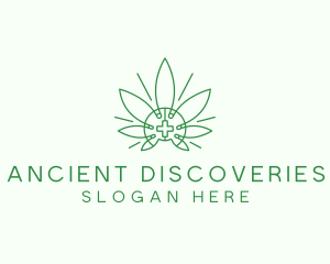 Medical Marijuana Outline logo design