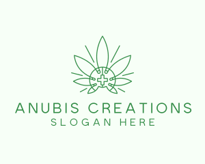 Medical Marijuana Outline logo design