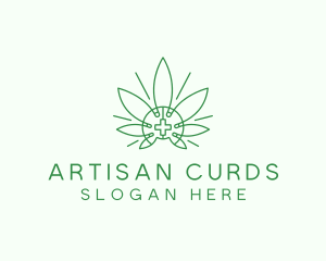 Medical Marijuana Outline logo design