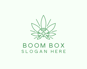 Medical Marijuana Outline logo design