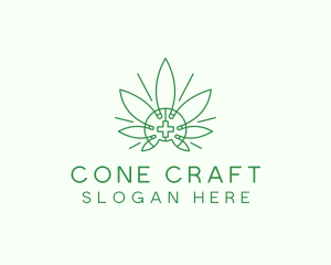 Medical Marijuana Outline logo design