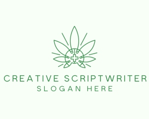 Medical Marijuana Outline logo design