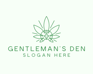 Medical Marijuana Outline logo design