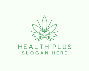 Medical Marijuana Outline logo design