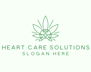 Medical Marijuana Outline logo design