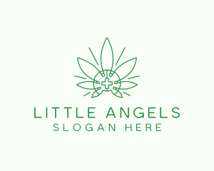 Medical Marijuana Outline logo design