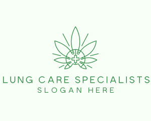 Medical Marijuana Outline logo design