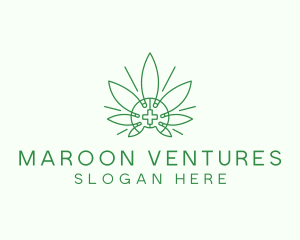 Medical Marijuana Outline logo design