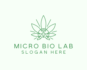 Medical Marijuana Outline logo design