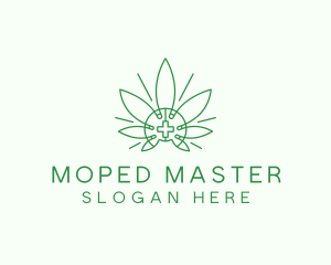 Medical Marijuana Outline logo design