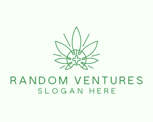 Medical Marijuana Outline logo design