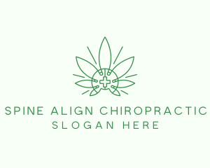 Medical Marijuana Outline logo design