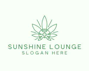 Medical Marijuana Outline logo design