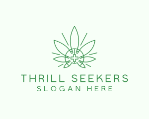 Medical Marijuana Outline logo design