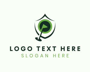 Bogey - Shield Golf Course Flag logo design