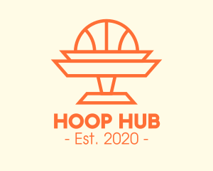 Hoop - Basketball Championship Trophy logo design
