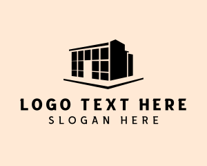 Container - Industrial Building Warehouse logo design