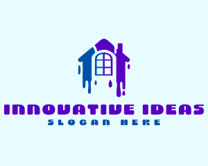 Contractor Renovation Painting logo design