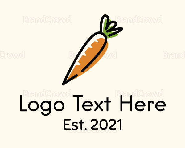 Carrot Farm Vegetable Logo