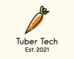 Tuber - Carrot Farm Vegetable logo design