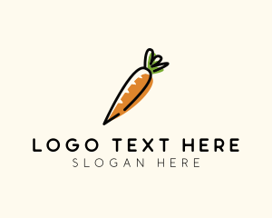 Nutrition - Carrot Farm Vegetable logo design