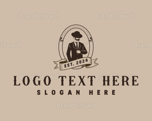 Gentleman Suit Fashion Logo