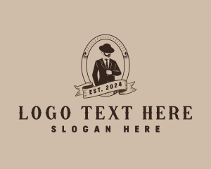 Suit - Gentleman Suit Fashion logo design