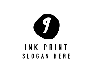 Print - Ink Blot Writer logo design