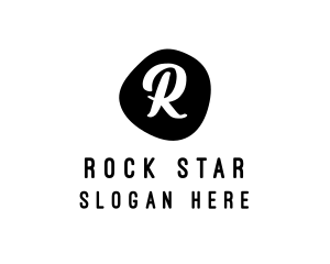 Rock - Ink Blot Writer logo design