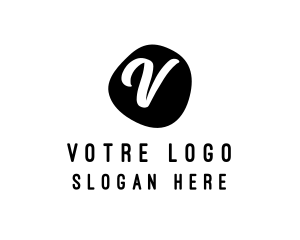 Rock - Ink Blot Writer logo design